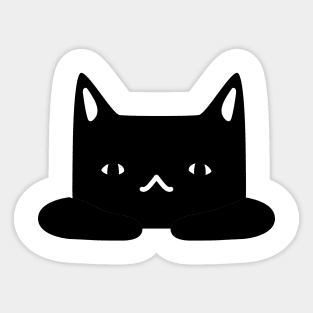 Black Lovely Cat Sticker